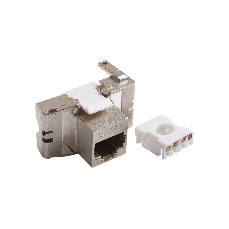 SMT-1038T8C6A-FTP 180 stupňov Shielded Toolless Keystone Jack Short Body